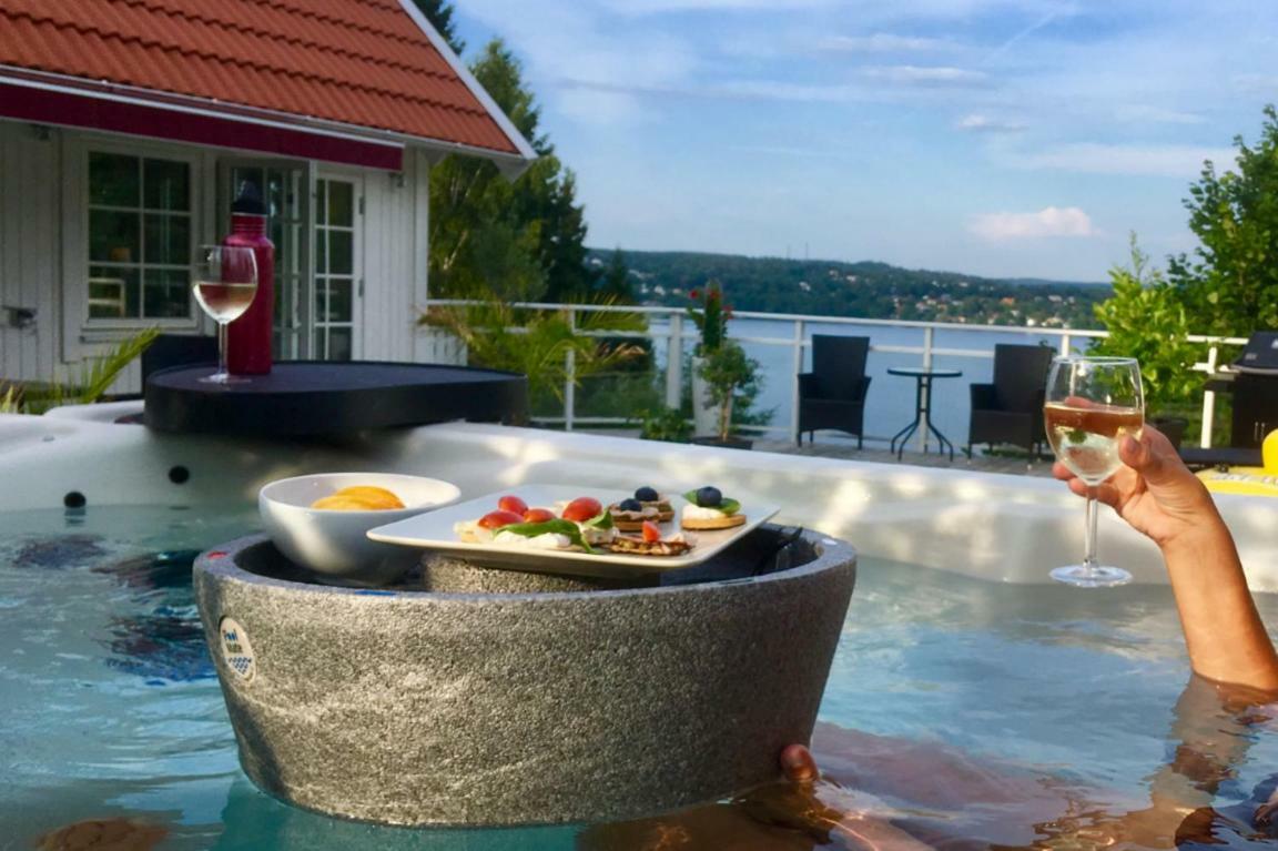 Lovely Studio Apartment Seaview & Private Sauna Лерум Экстерьер фото
